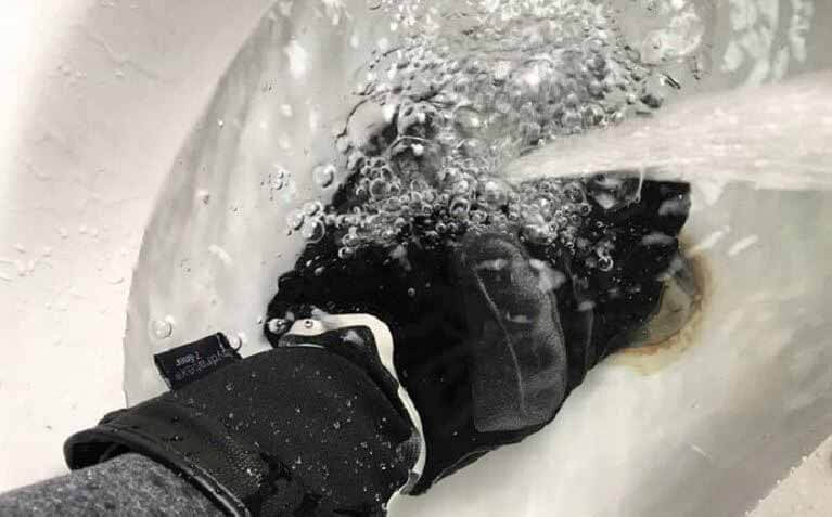 Soak Your Gloves in warm water