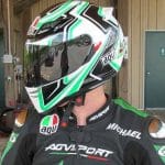 Michael Parrotte wear AGVSPORT custom leather suit-How Much Safer Is a Full-Face Helmet