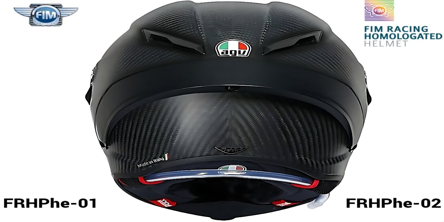 FIM-Approved AGV PISTA GP RR Mono Carbon Matt Helmet