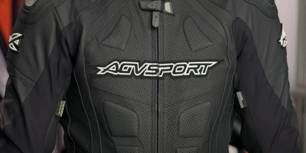 AGVSPORT Podium 1-Piece Leather Suit, which is available in a range of sizes: 38, 40, 42, 44, and 46 inches, all measured according to the US sizing standard
