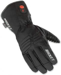 Joe Rocket Men's Rocker Burner Textile Heated Black Gloves