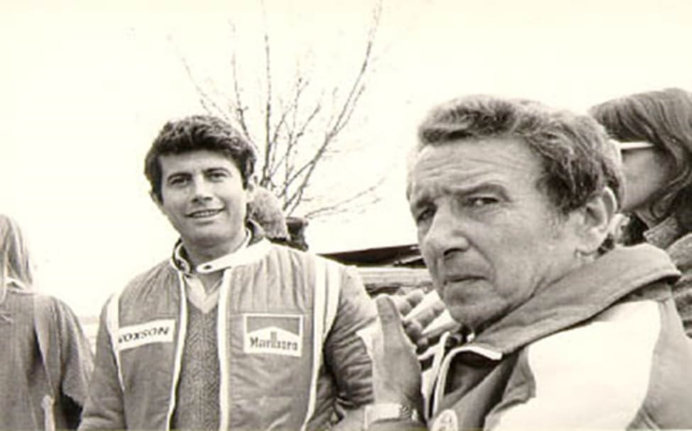 Giacomo Agostini and Amisano Gino in 1975.
