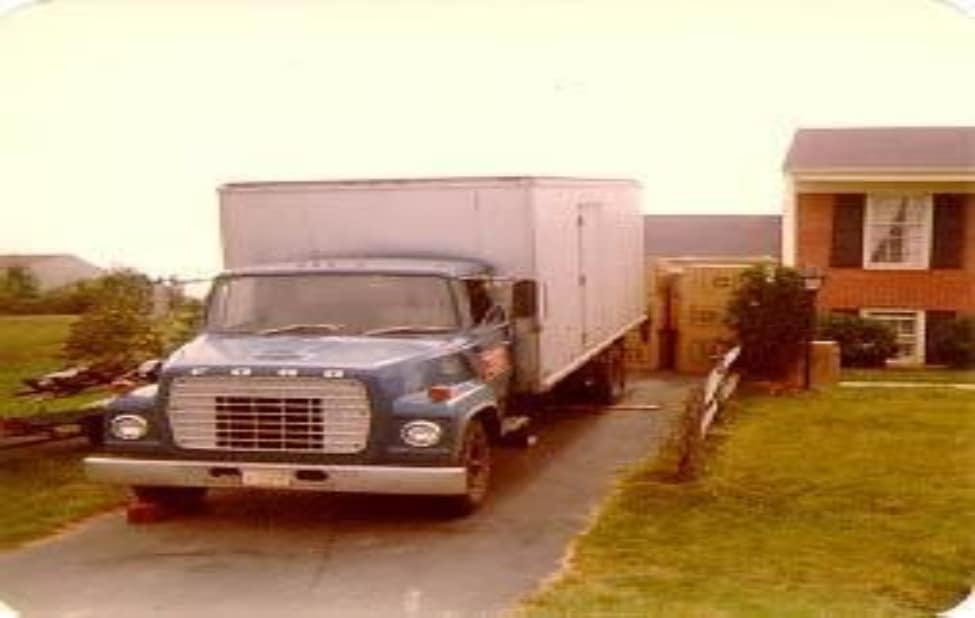 The first volume shipment of AGV helmets in a truck in early 1977.