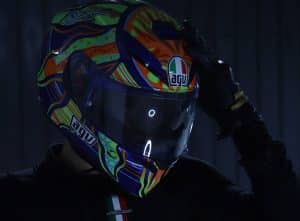 The AGV Pista GP R Carbon Valentino Rossi Helmet, one of the best helmets ever made