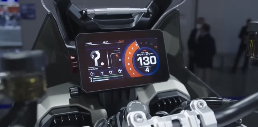 A neat dash reads 130 mph at 7,000 rpm on a dyno. Modern ADVs come equipped with navigation radar to navigate less traveled paths.