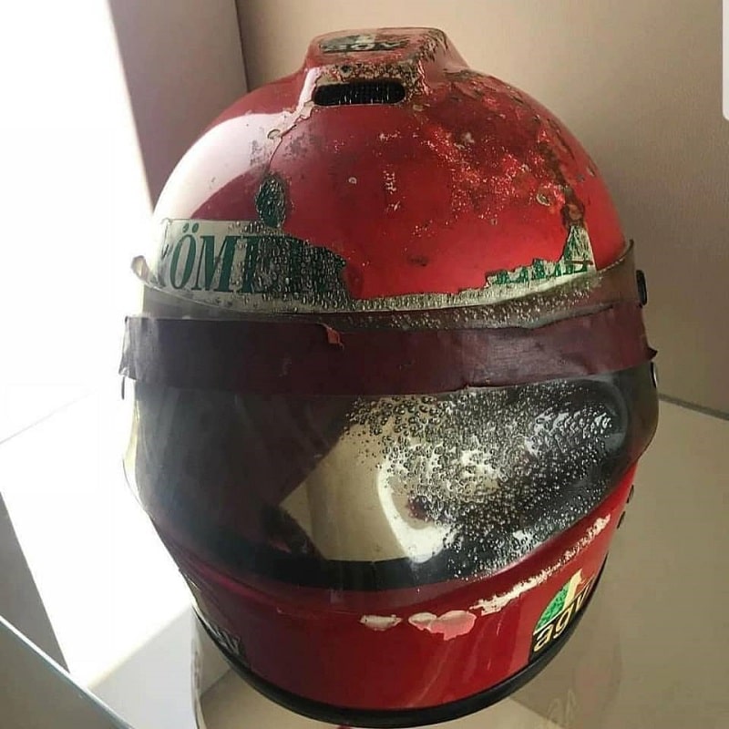 Niki Lauda AGV X1 F 1 Car Helmet from Nurburgring GP Crash 1976