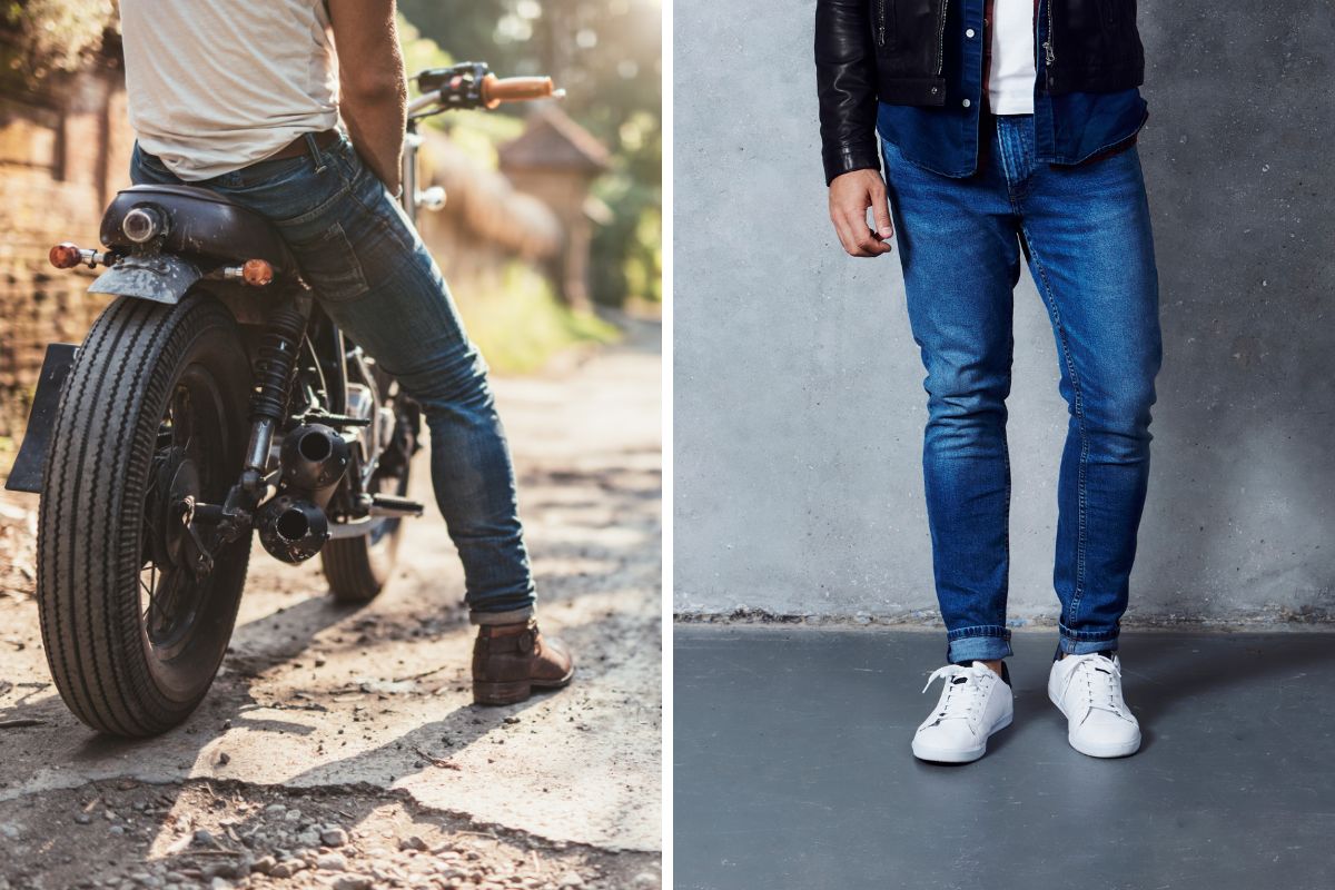 regular vs motorcycle jeans