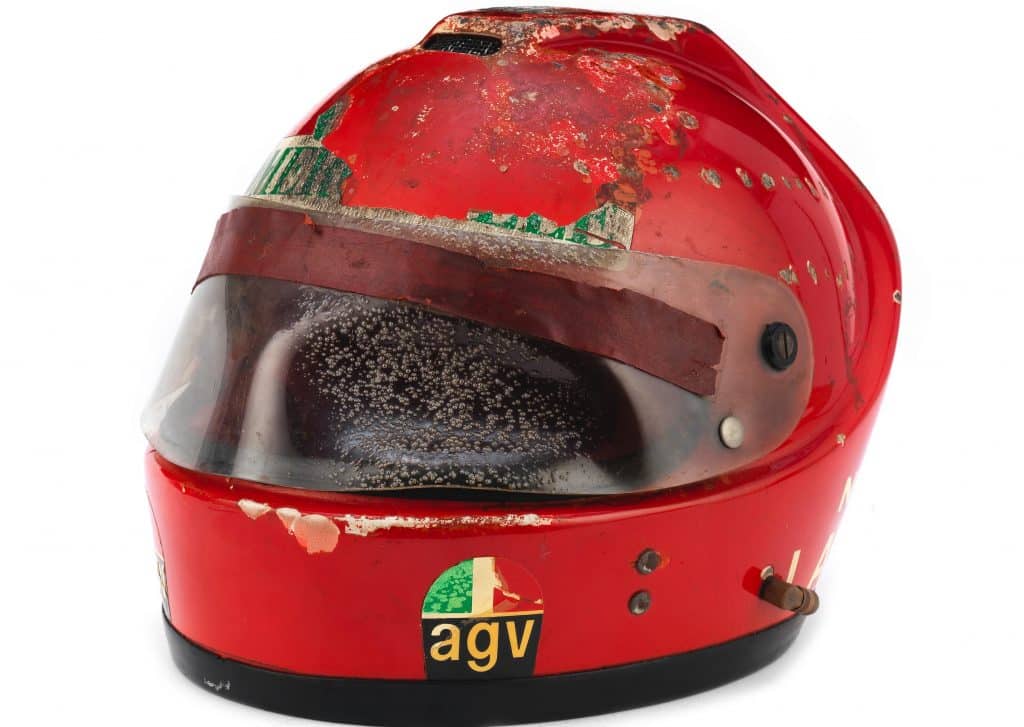 AGV X1 F1 Helmet from Niki Lauda's 1976 German Grand Prix Crash