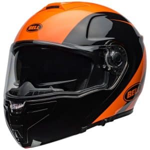 Orange Motorcycle Helmets - bell srt velo