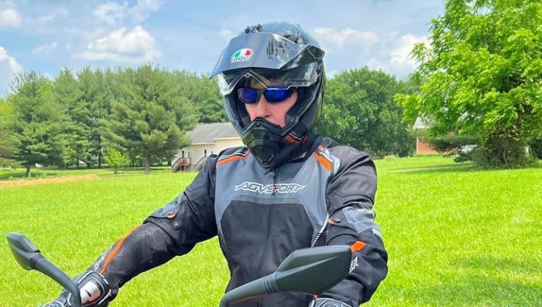 Motorcycle Helmet With Glasses